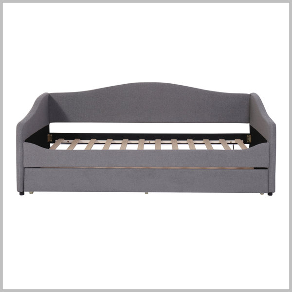 Ivy Bronx Keimora Upholstered Daybed with Trundle Wayfair